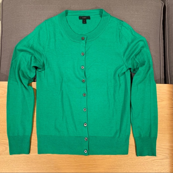 J Crew Sweaters J Crew Tippi Cardigan Green Small Nwot Poshmark